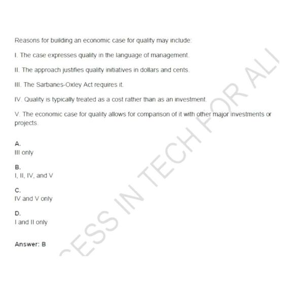 Printout CMQ-OE Certified Manager of Quality Organizational Excellence Exam - Picture 5 of 6